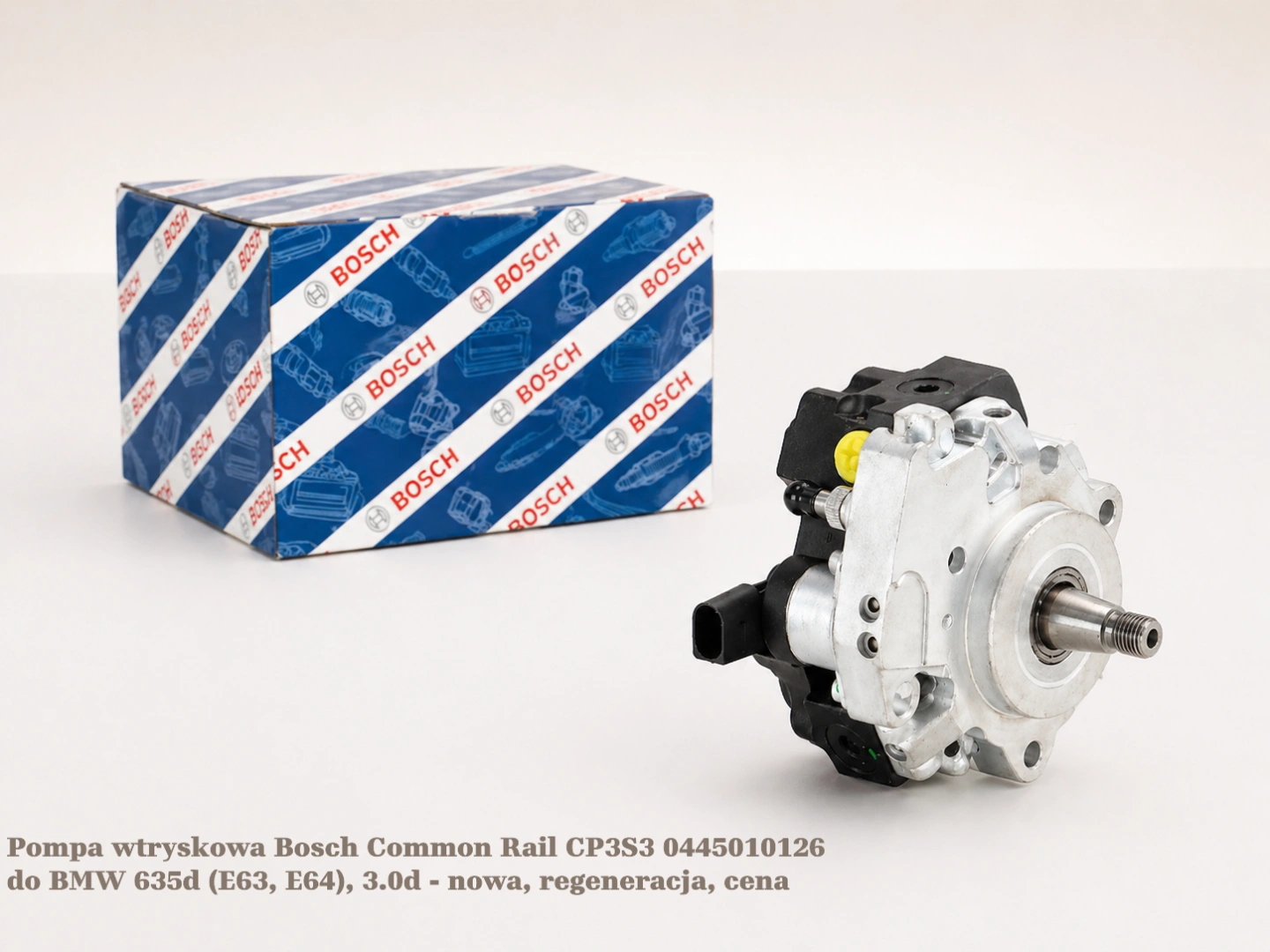 Pompa wtryskowa Bosch Common Rail CP3S3 0445010126 do BMW 635d (E63, E64), 3.0d - nowa, regeneracja, cena
