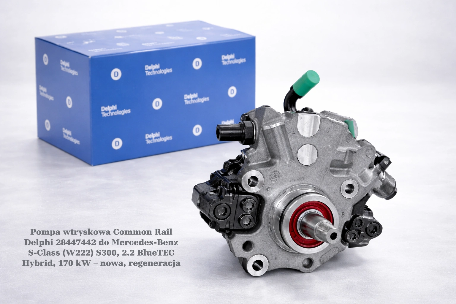 Pompa wtryskowa Common Rail Delphi 28447442 do Mercedes-Benz S-Class (W222) S300, 2.2 BlueTEC Hybrid, 170 kW – nowa, regeneracja