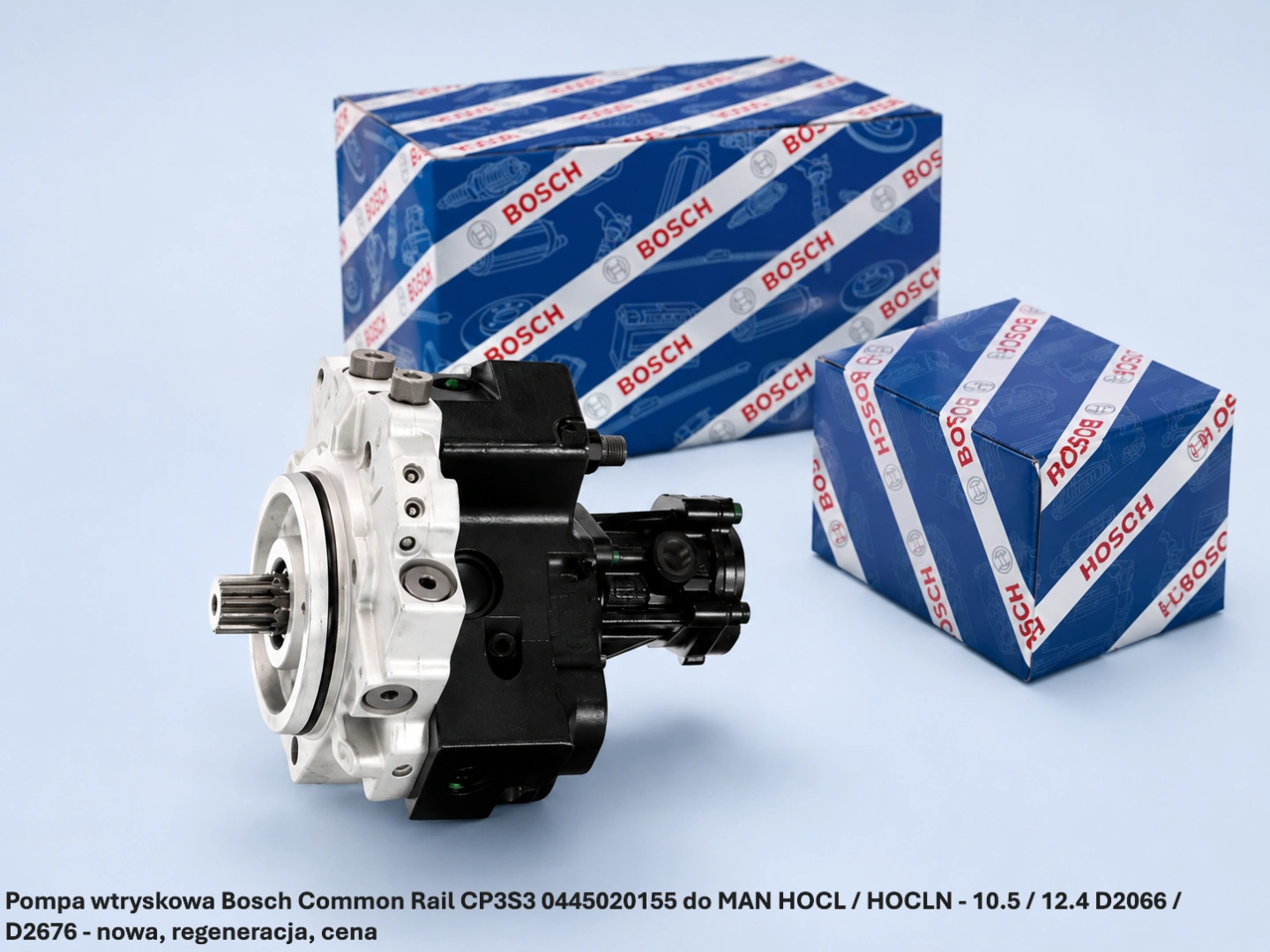 Pompa wtryskowa Bosch Common Rail CP3S3 0445020155 do MAN HOCL / HOCLN - 10.5 / 12.4 D2066 / D2676 Pompa wtryskowa Bosch Common Rail CP3S3 0445020155 do MAN HOCL / HOCLN - 10.5 / 12.4 D2066 / D2676 - nowa, regeneracja, cena