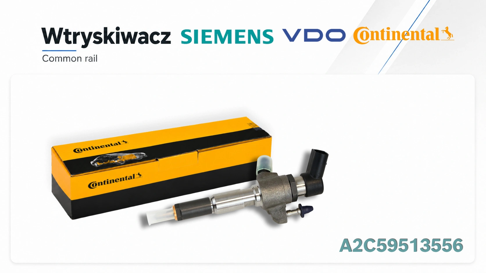 Wtryskiwacz piezoelektryczny Common Rail dostępny jako część nowa lub zregenerowana.