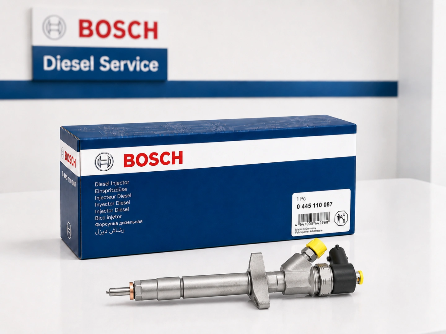 Bosch 0445110087 nowy lub zregenerowany Produktowy wtryskiwacz Bosch 0445110087 z opakowaniem