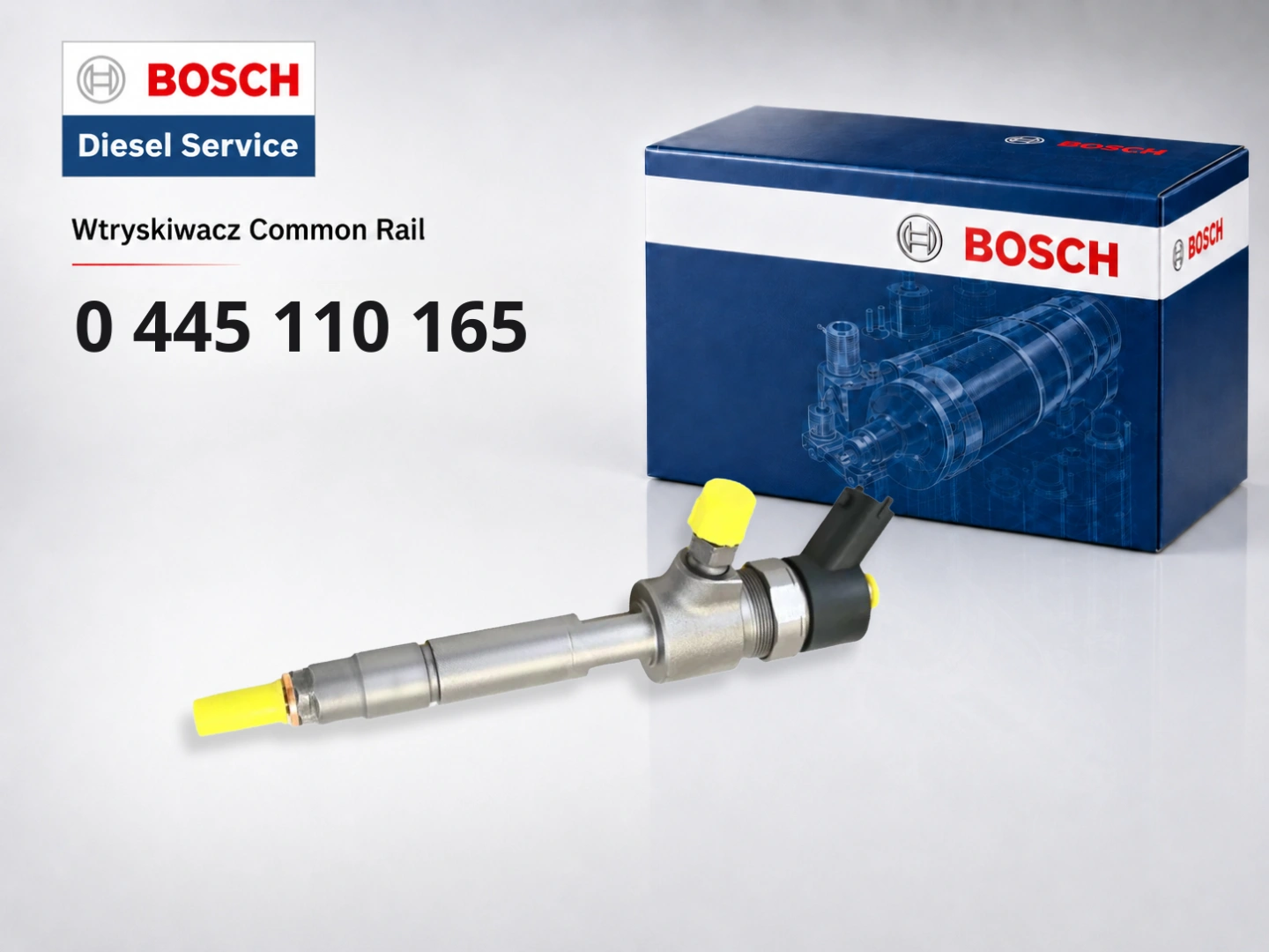 Bosch 0445110165 Opel Saab Fiat 1.9 CDTI – wtryskiwacz Common Rail Wtryskiwacz Bosch 0445110165 Common Rail do silnika 1.9 CDTI