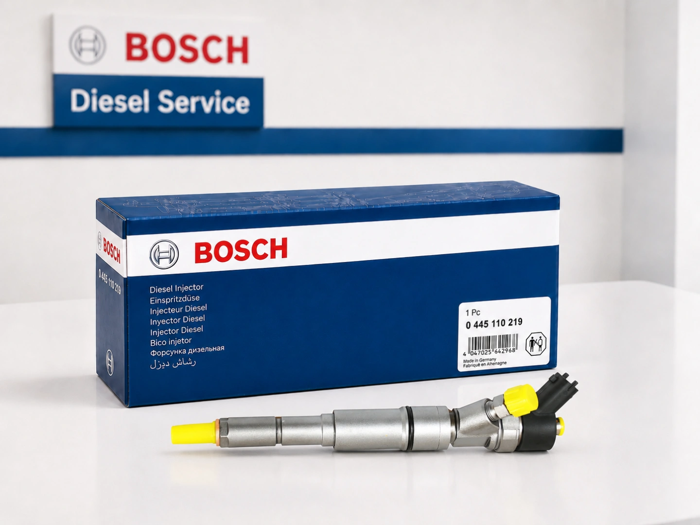 Bosch 0445110219 nowy lub zregenerowany Produktowy wtryskiwacz Bosch 0445110219 z opakowaniem