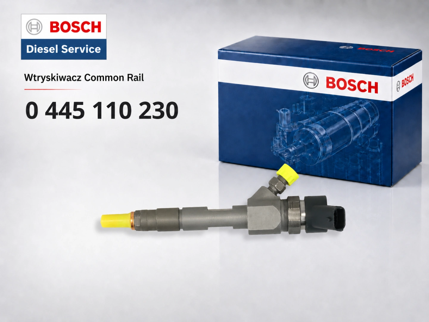 Bosch 0445110230 Renault Suzuki 1.9 dCi DDiS – wtryskiwacz Common Rail Wtryskiwacz Bosch 0445110230 Common Rail do Renault i Suzuki 1.9 diesel