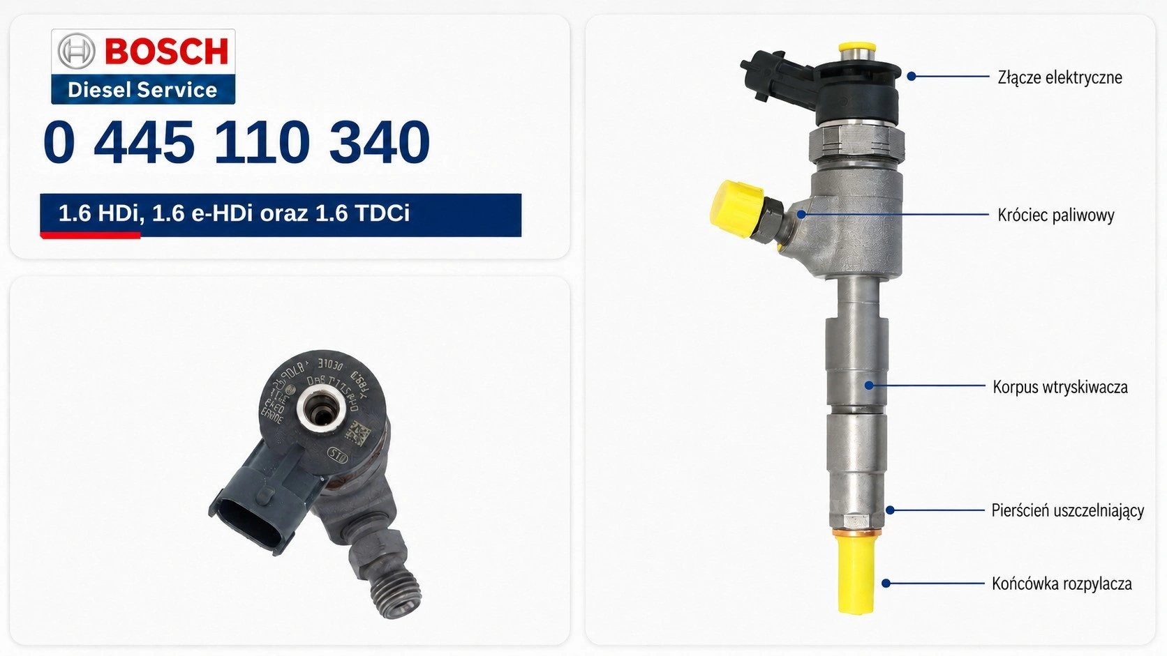 Bosch 0445110340 z oznaczeniem produktu