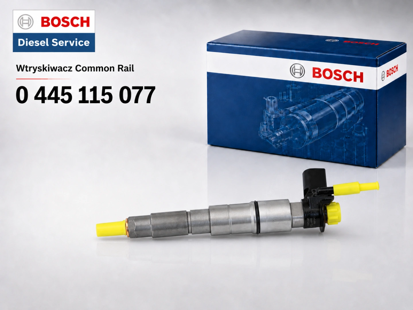 Bosch 0445115077 do BMW 3.0d Wtryskiwacz Bosch 0445115077 do silnika BMW 3.0d