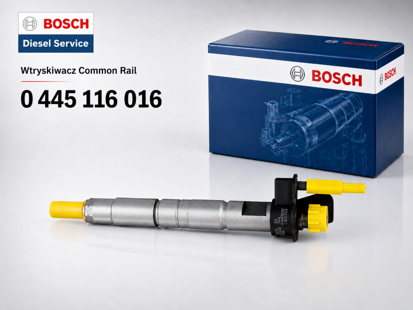 Bosch 0445116016 wtryskiwacz Common Rail Volvo 2.4 D Wtryskiwacz Bosch 0445116016 jako wariant sprzedażowy