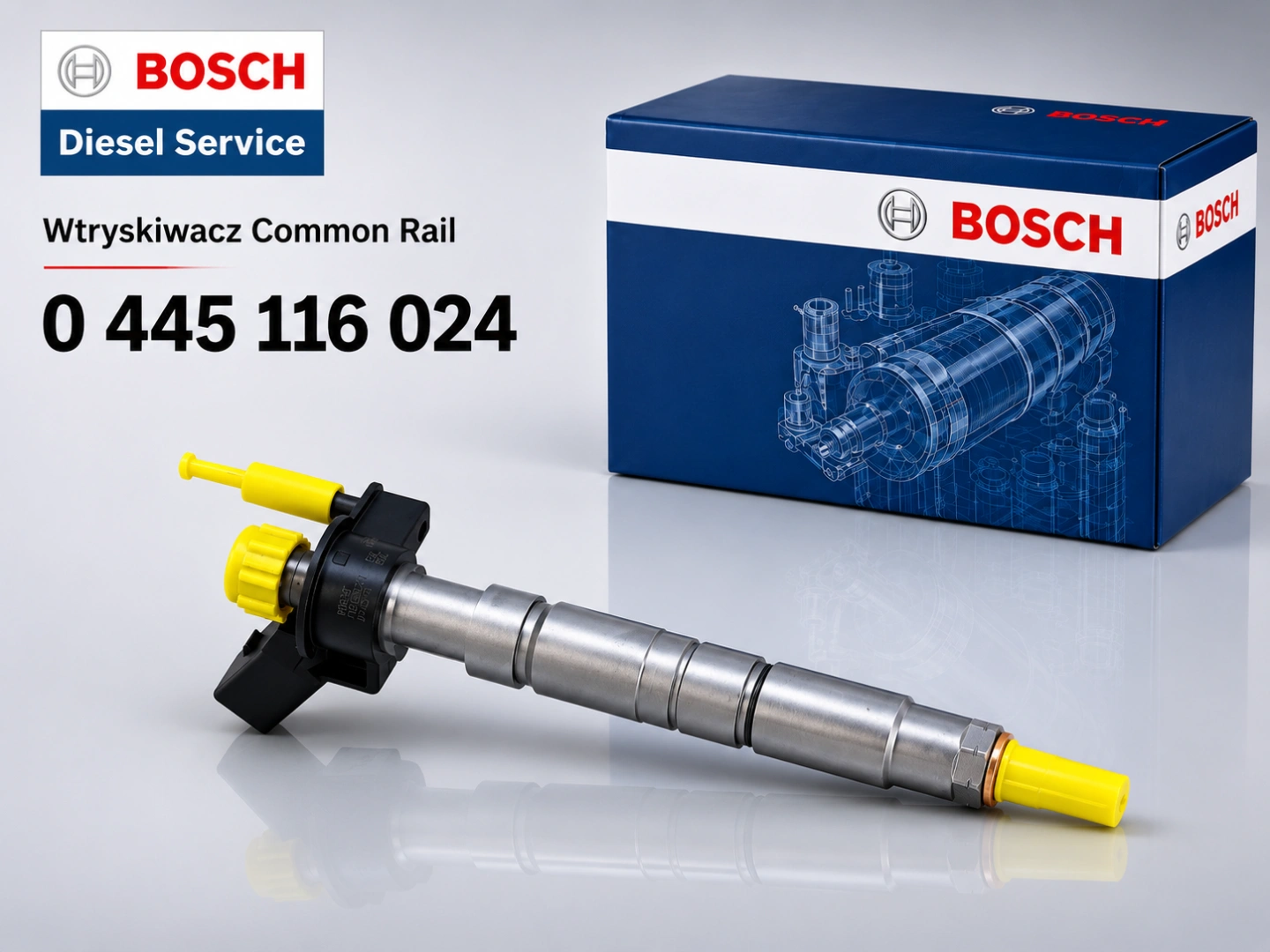 Bosch 0445116024 wtryskiwacz Common Rail BMW N47 N57 Wtryskiwacz Bosch 0445116024