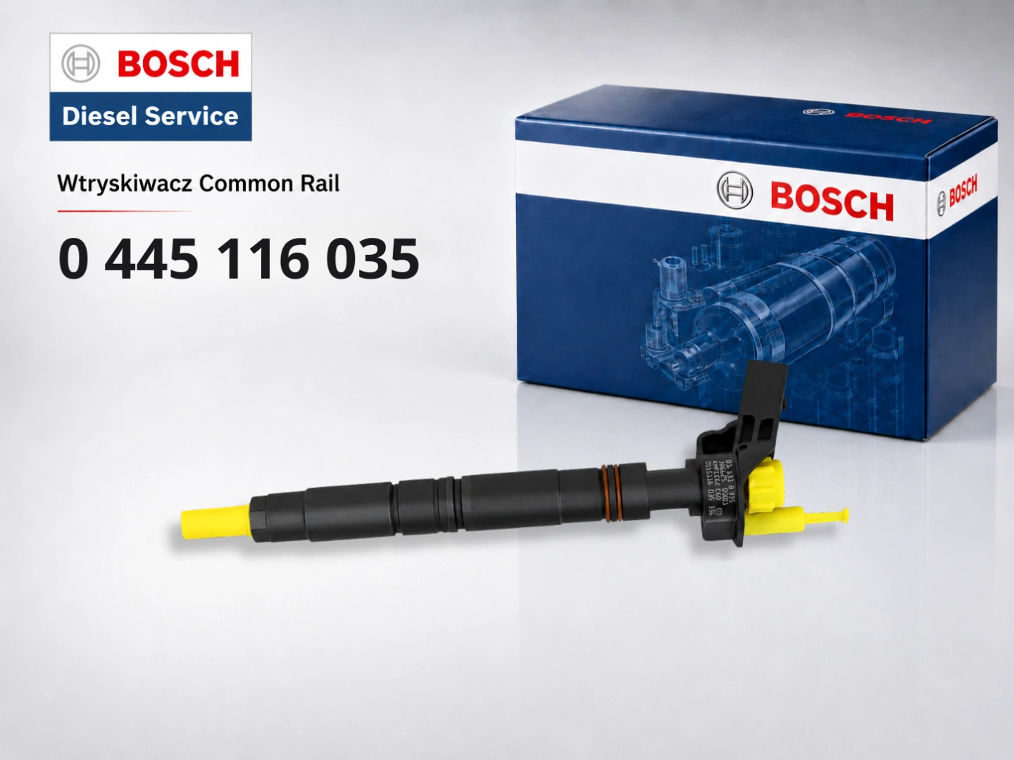 Wtryskiwacz Bosch 0445116035 Common Rail do Volkswagen 2.0 TDI