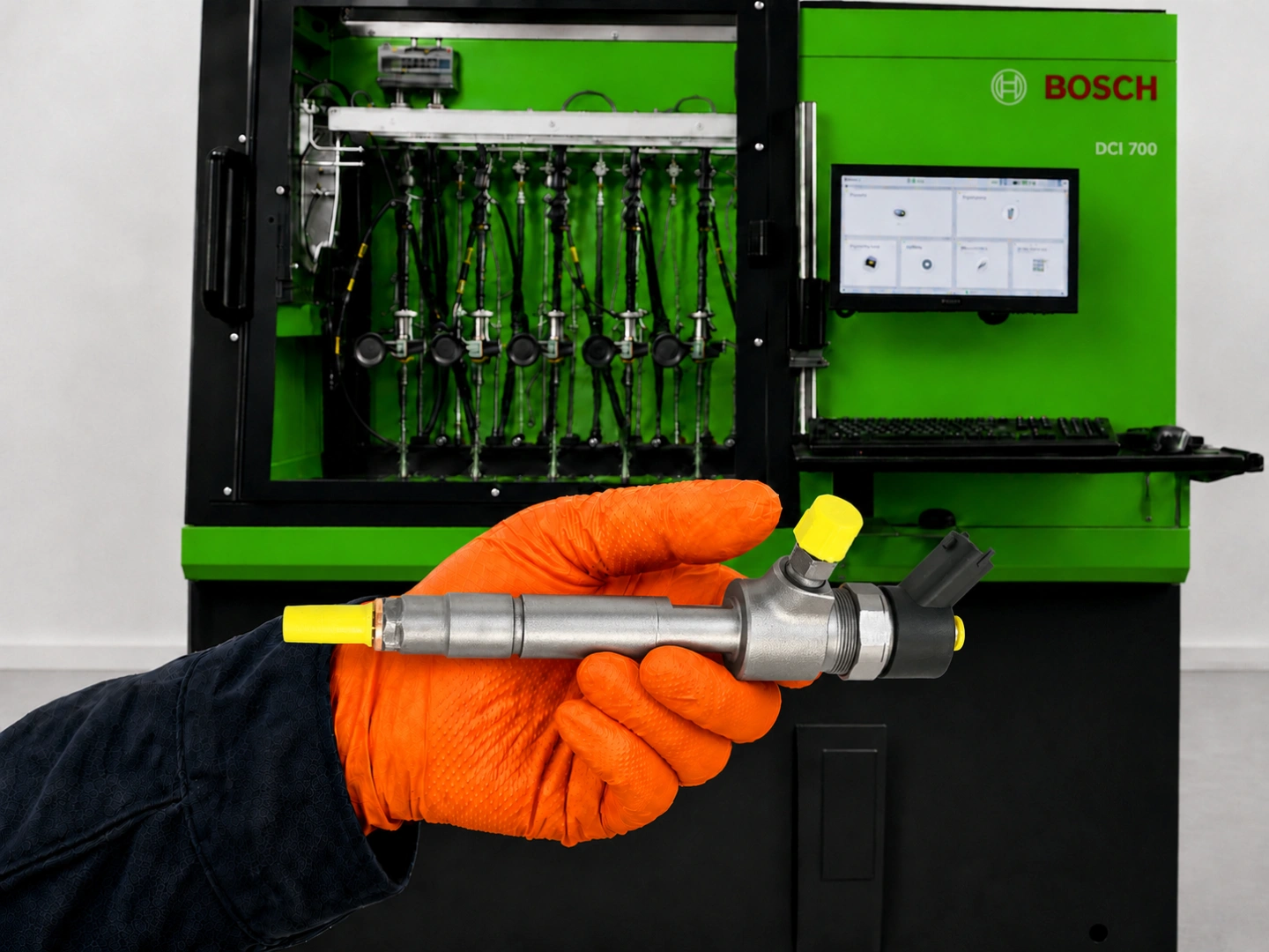 Bosch Diesel Service – regeneracja wtryskiwacza 0445110165 Stanowisko probiercze Bosch do diagnostyki wtryskiwaczy
