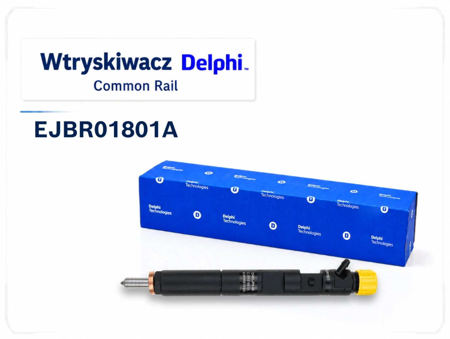 Delphi EJBR01801A do Renault i Nissan 1.5 dCi Wtryskiwacz Delphi EJBR01801A w wariancie sprzedażowym
