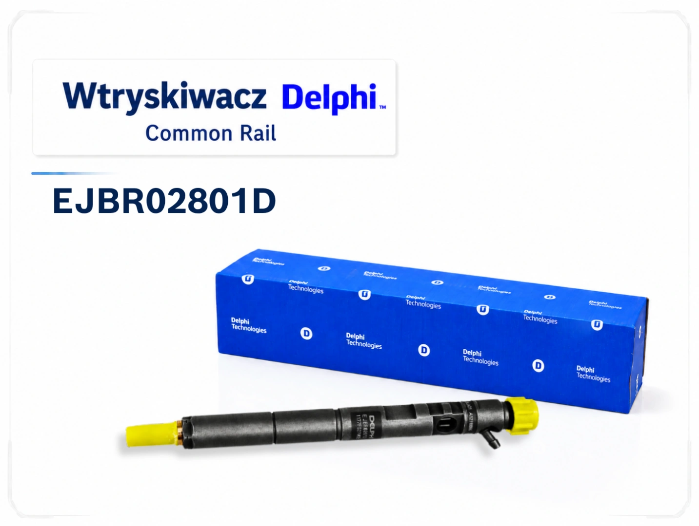 Delphi EJBR02801D do Hyundai i Kia 2.9 CRDi Wtryskiwacz Delphi EJBR02801D z opakowaniem