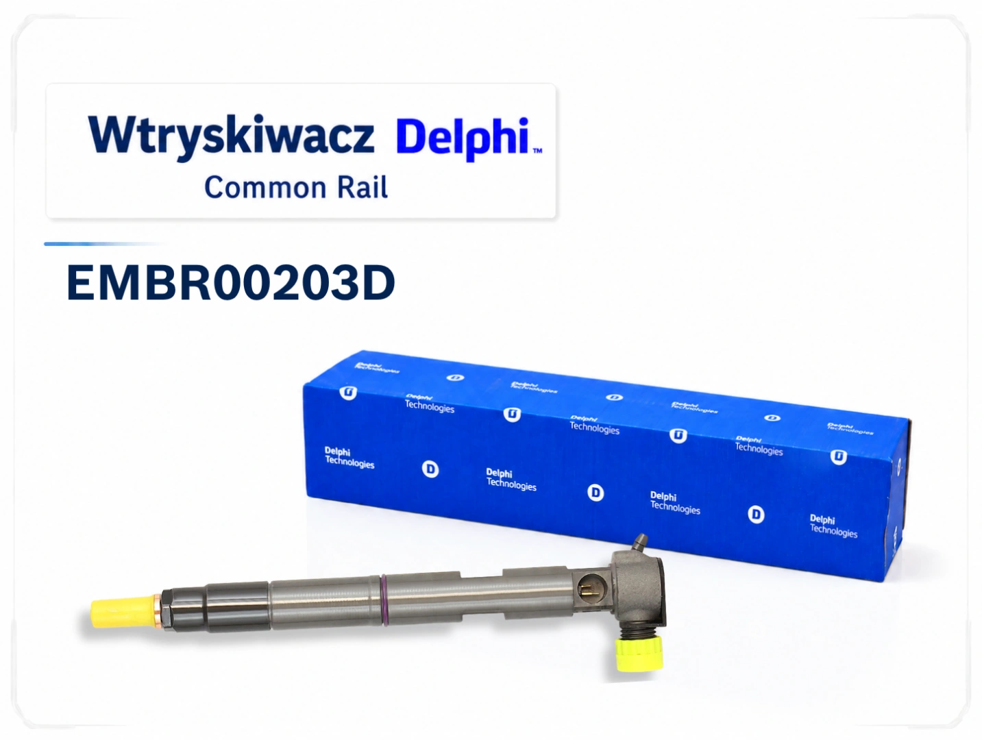 Delphi EMBR00203D do Hyundai i Kia CRDi Wtryskiwacz Delphi EMBR00203D z opakowaniem