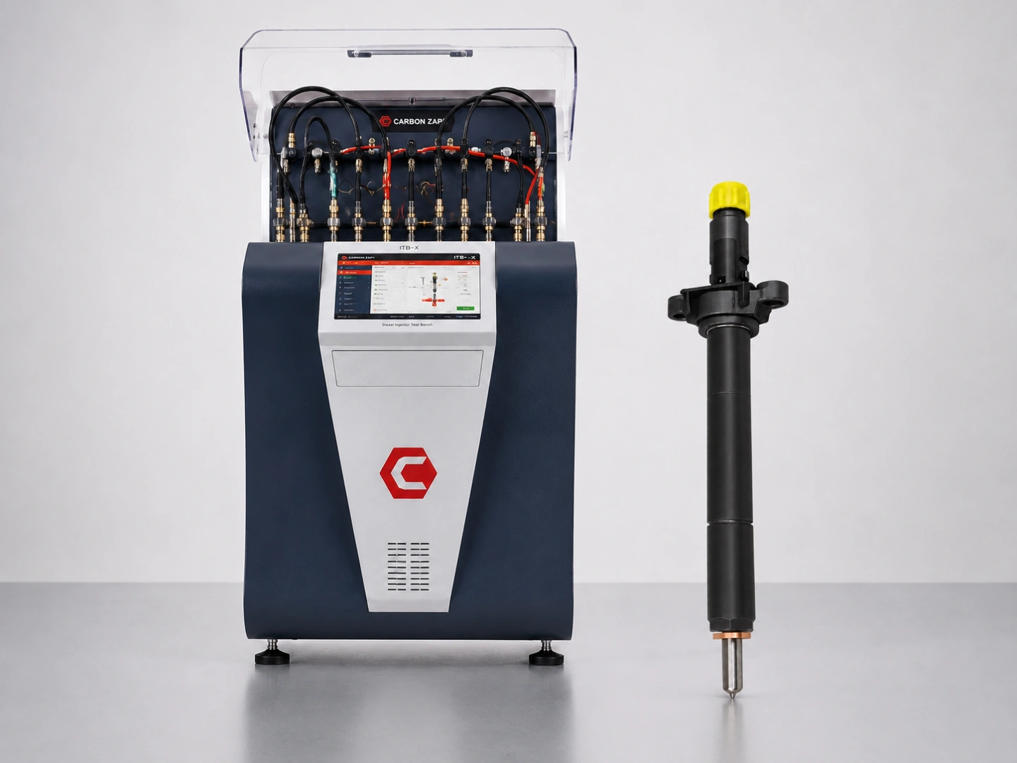 Wtryskiwacz Delphi przy stanowisku Carbon Zapp ITB.4R-X