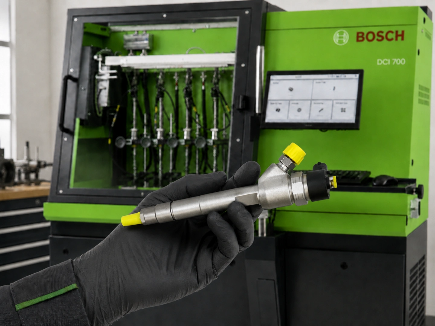 Diagnostyka wtryskiwaczy Common Rail na stole probierczym Bosch Stół probierczy Bosch do testu wtryskiwaczy Common Rail