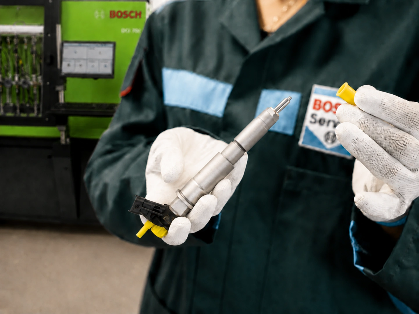Diagnostyka wtryskiwaczy Common Rail w Bosch Diesel Service Stanowisko probiercze do testów wtryskiwaczy Common Rail