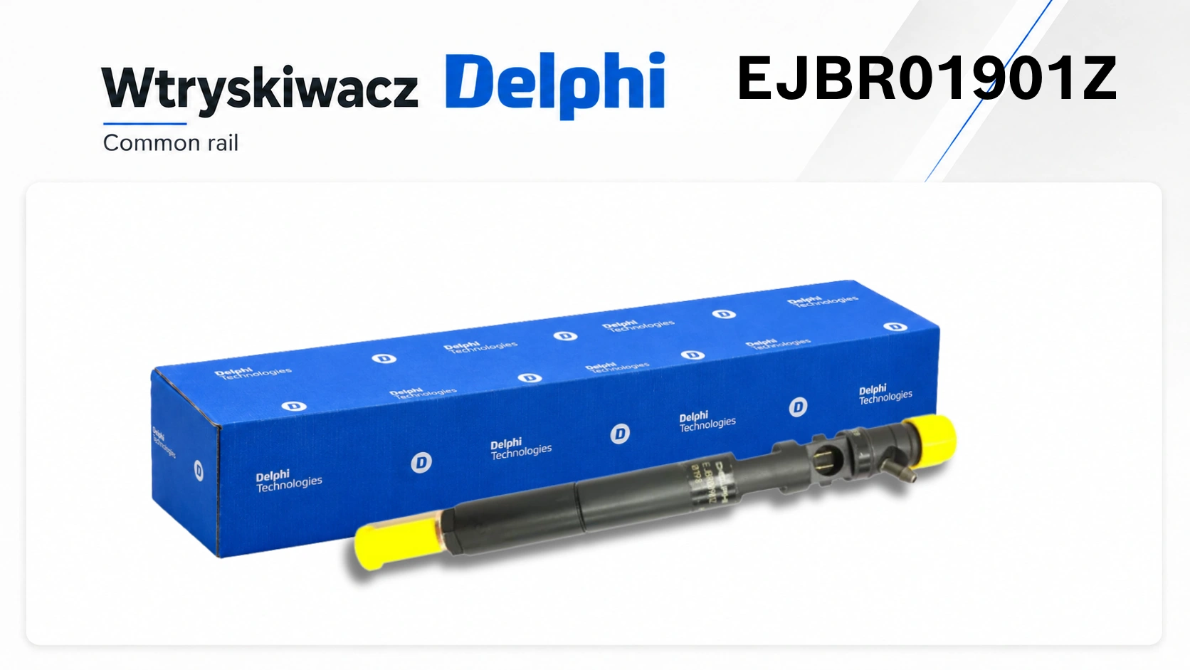 Wtryskiwacz Delphi Common Rail przeznaczony do wybranych samochodów Hyundai i Kia z silnikiem 2.9 CRDi.
