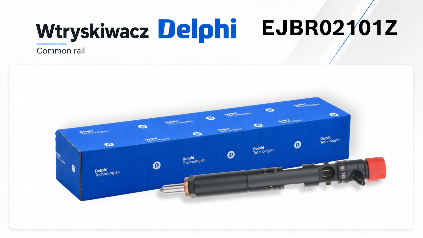 Wtryskiwacz Delphi po wykonaniu naprawy i przygotowaniu do kontroli końcowej.