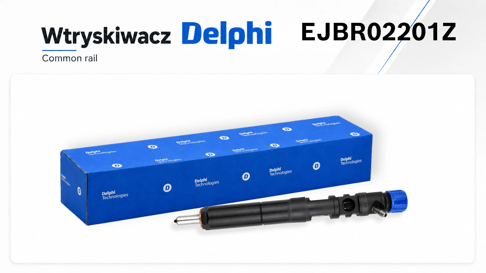 Wtryskiwacz Delphi EJBR02201Z dostępny jako wariant nowy lub zregenerowany.