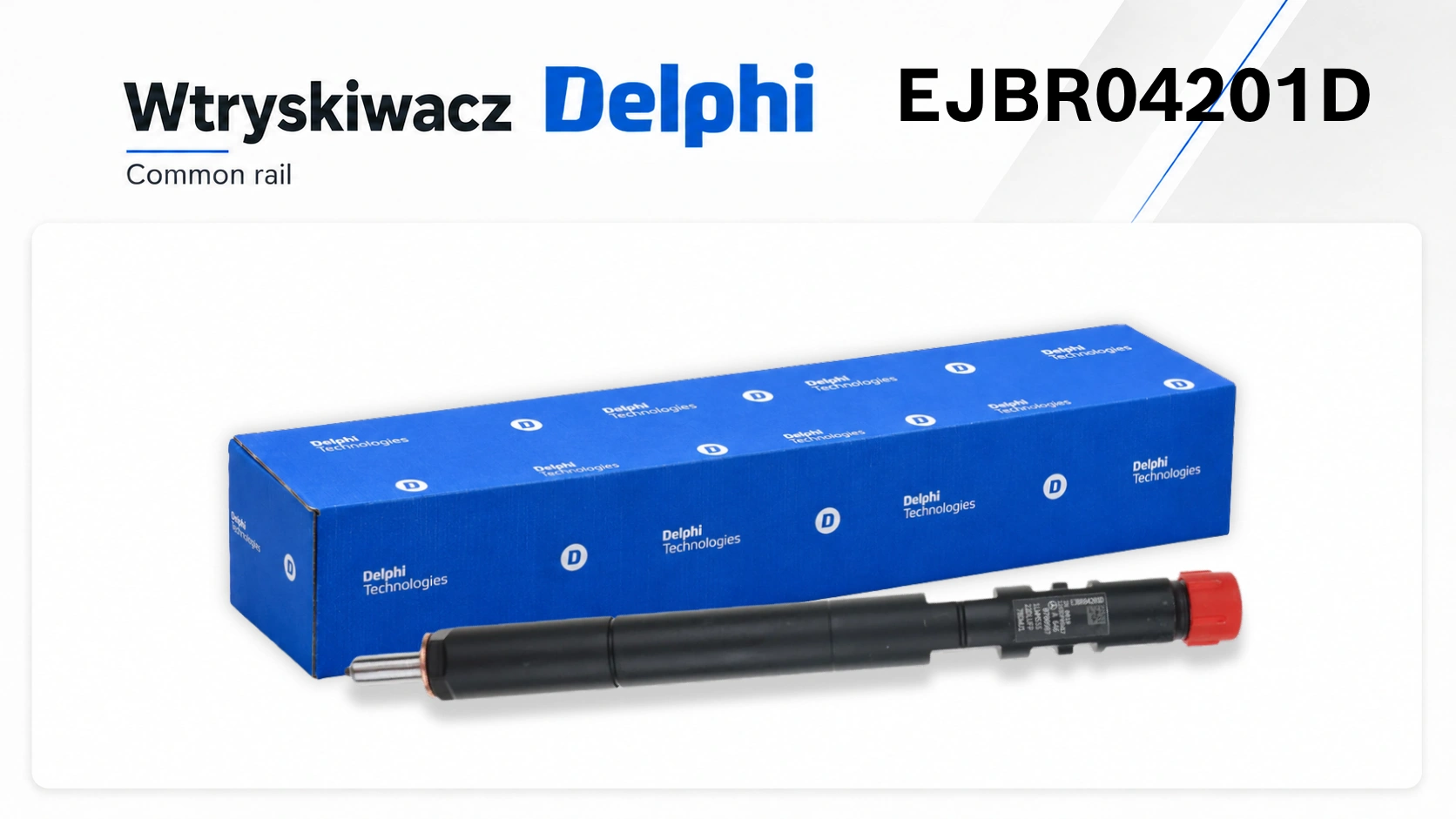 Wtryskiwacz Common Rail EJBR04201D dostępny jako wariant nowy lub zregenerowany.