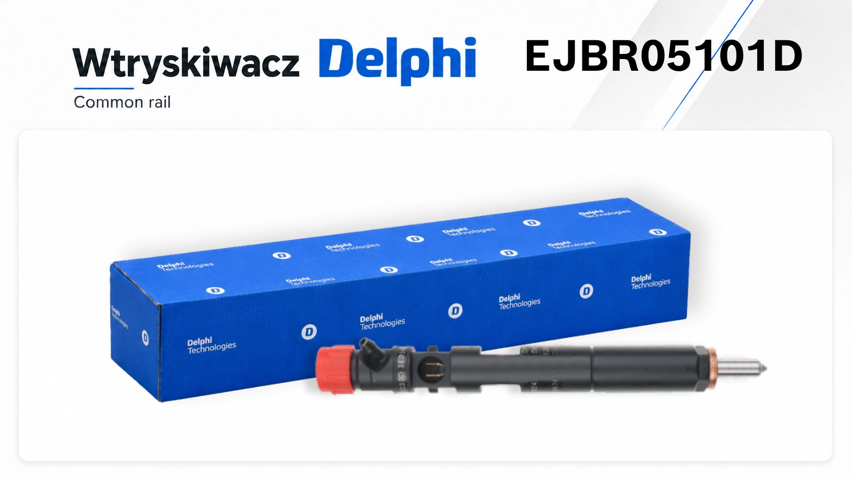 Wariant sprzedażowy wtryskiwacza Delphi przeznaczonego do wybranych silników K9K.