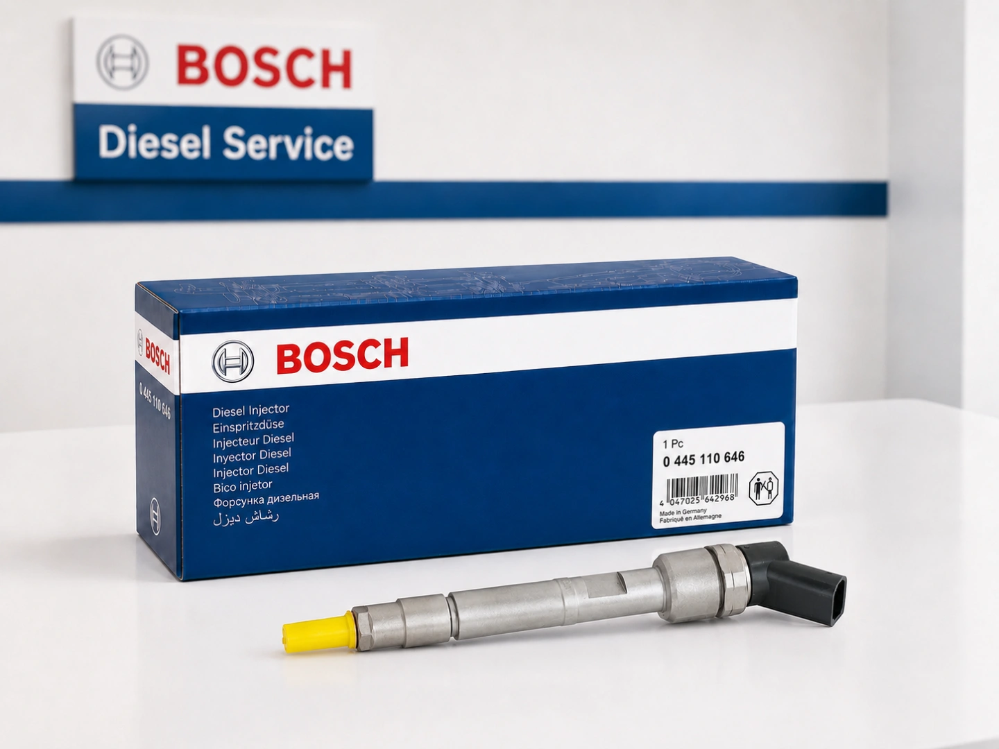 Nowy lub zregenerowany wtryskiwacz Bosch 0445110646 Wtryskiwacz Bosch 0445110646 jako część do zamówienia