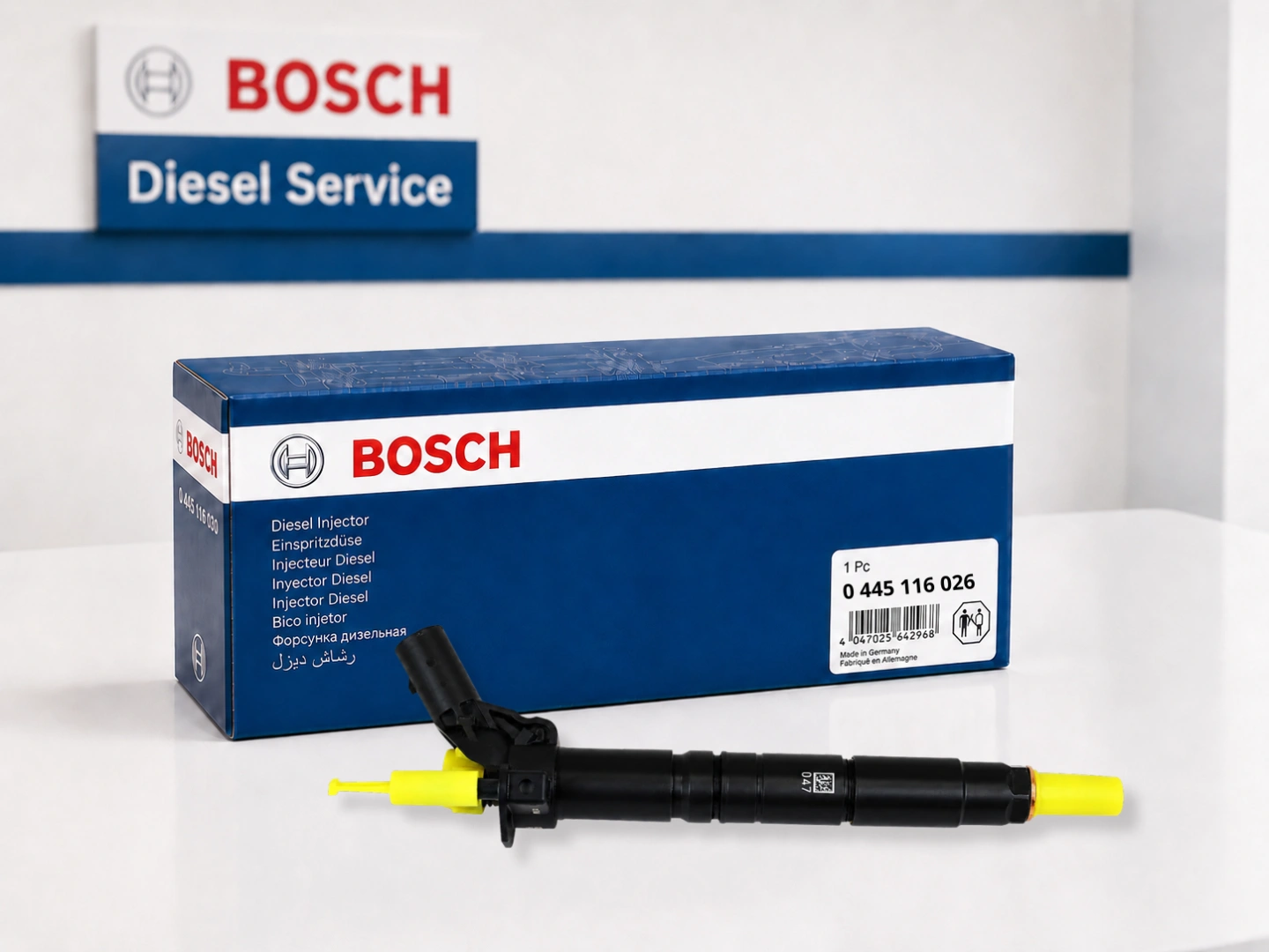 Nowy lub zregenerowany wtryskiwacz Bosch 0445116026 Wtryskiwacz Bosch 0445116026 przygotowany do wysyłki