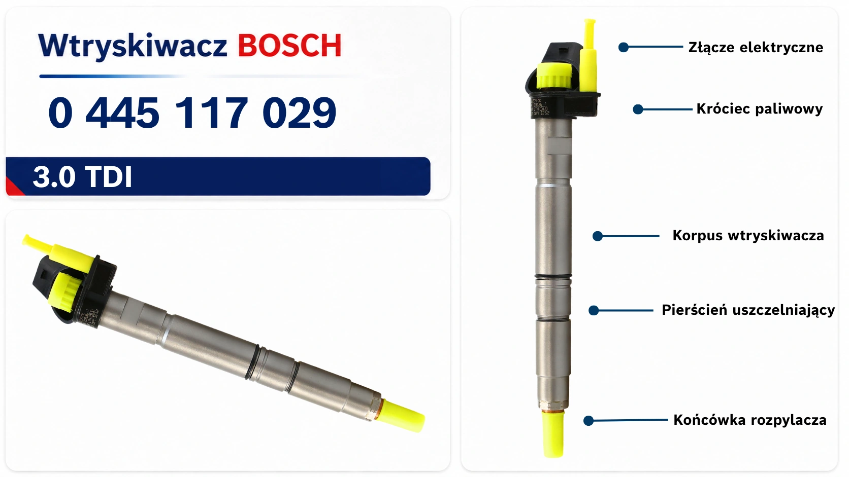 Numer 0 445 117 029 na wtryskiwaczu Bosch