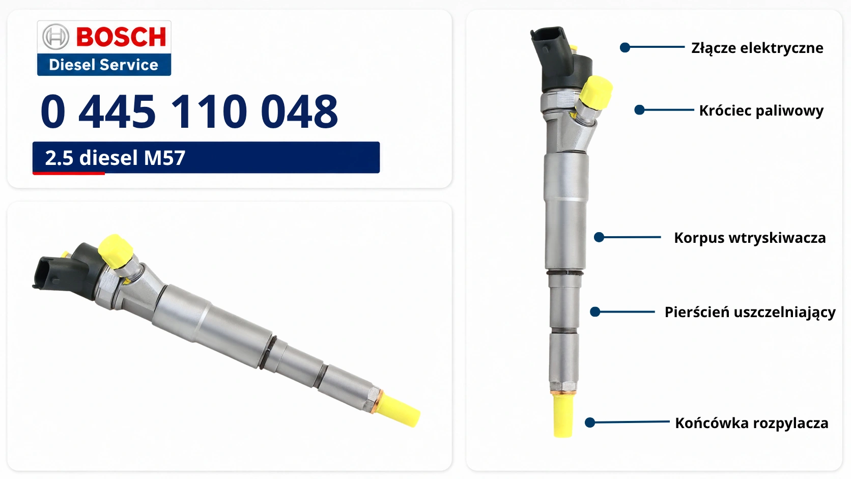Numer Bosch 0445110048 na wtryskiwaczu