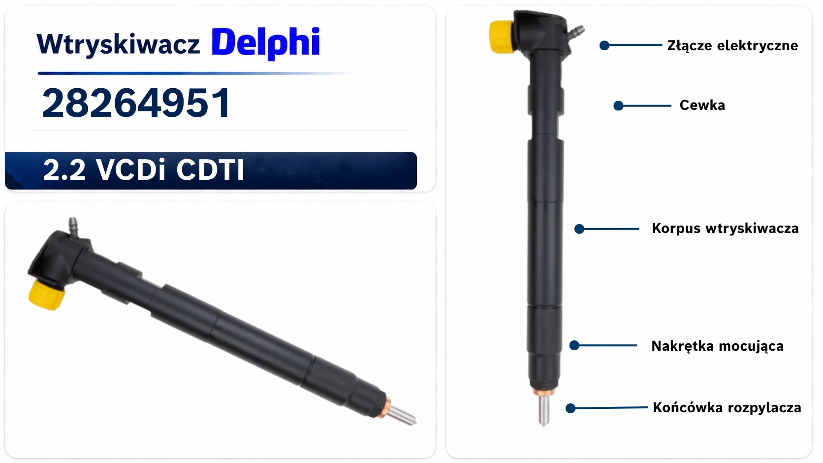 Numer 28264951 na wtryskiwaczu Delphi