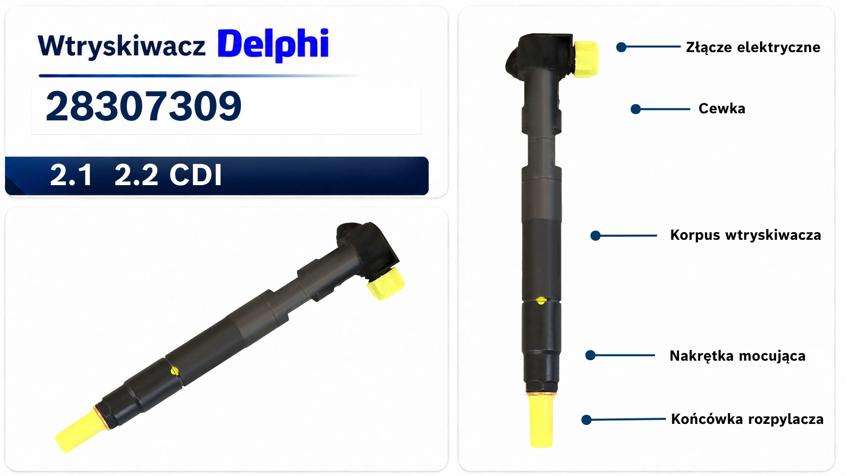 Numer 28307309 na wtryskiwaczu Delphi