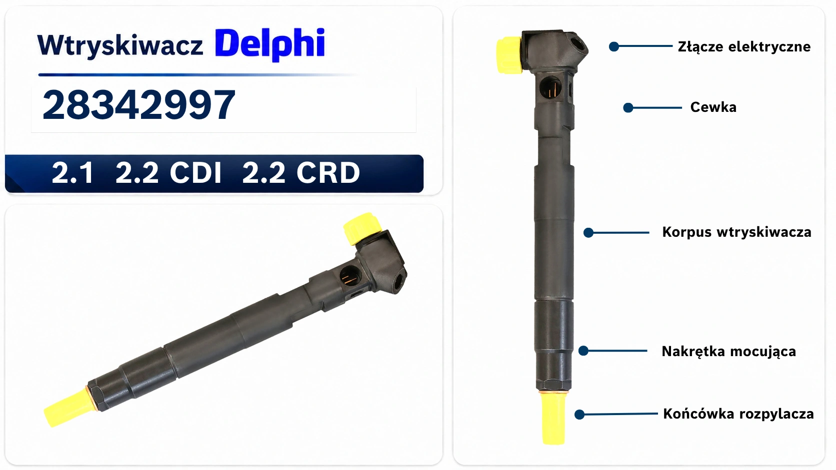 Numer 28342997 na wtryskiwaczu Delphi