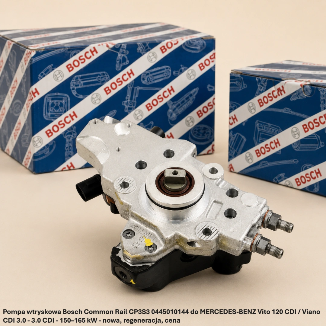 Pompa wtryskowa Bosch Common Rail CP3S3 0445010144 do MERCEDES-BENZ Vito 120 CDI / Viano CDI 3.0 - 3.0 CDI - 150–165 kW 