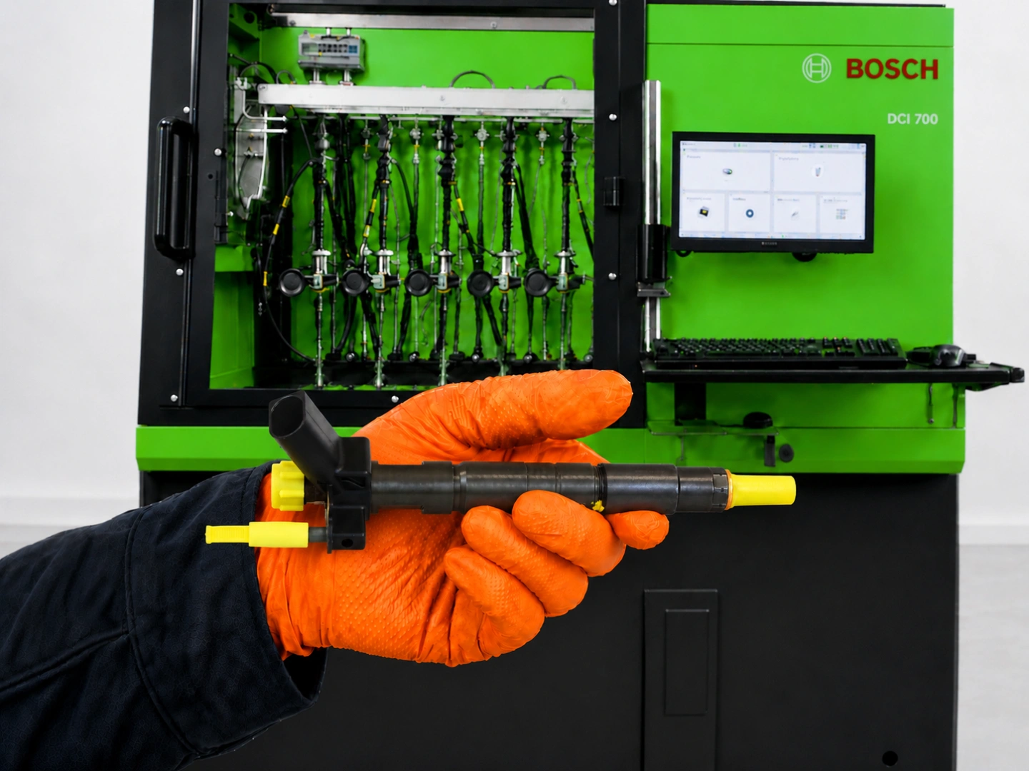 Regeneracja wtryskiwacza Bosch 0445117017 w Pawlik Diesel Service Wtryskiwacz Bosch 0445117017 po diagnostyce i regeneracji