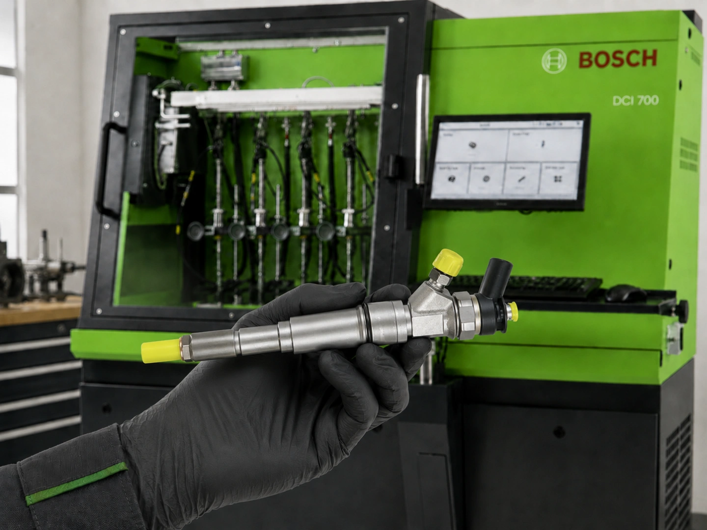 Stół probierczy Bosch Diesel Service do wtryskiwaczy Common Rail Stanowisko probiercze Bosch do testowania wtryskiwaczy