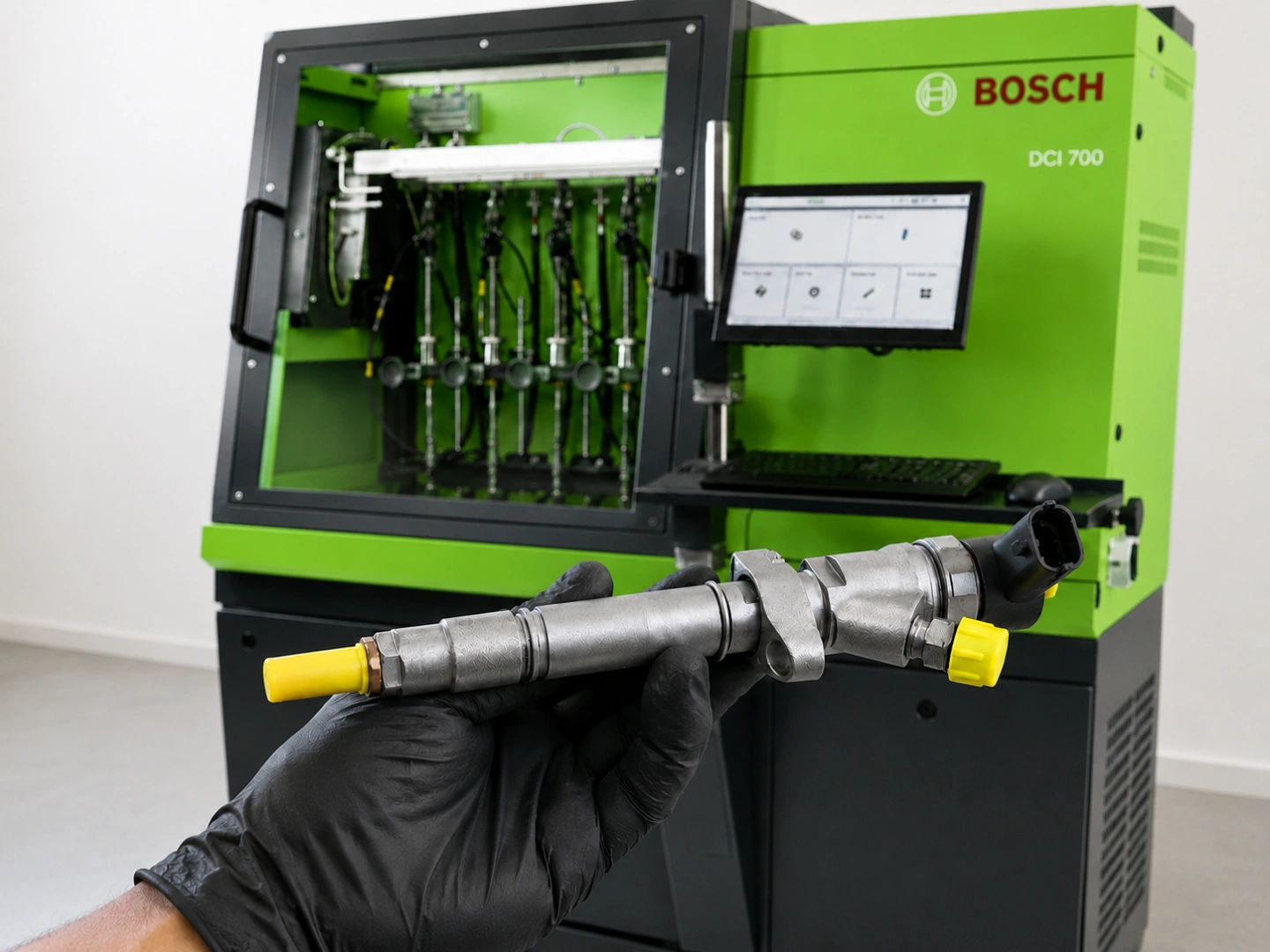 Stoły probiercze Bosch Diesel Service do testów wtryskiwaczy Stanowisko probiercze Bosch do diagnostyki wtryskiwaczy