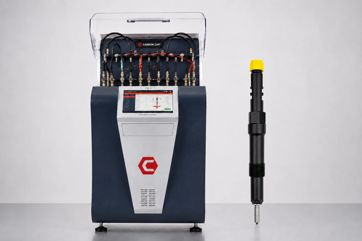 Test Delphi EJDR00101Z na Carbon Zapp Wtryskiwacz Delphi przy stanowisku Carbon Zapp