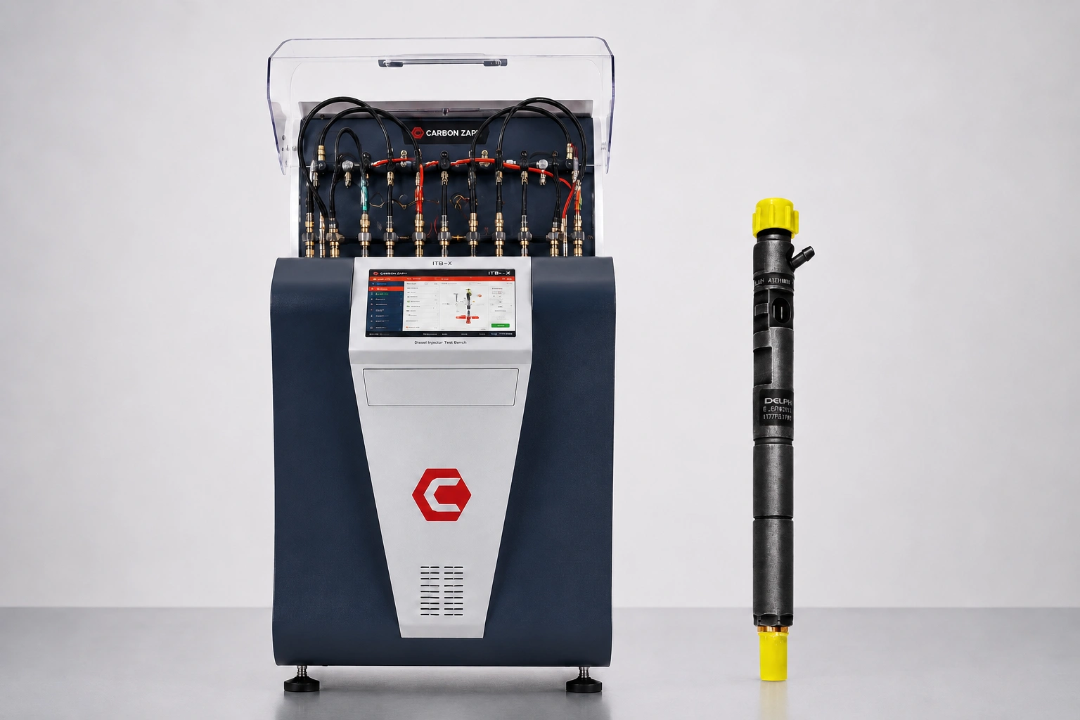 Test EJBR02801D na Carbon Zapp Wtryskiwacz Delphi przy stanowisku Carbon Zapp
