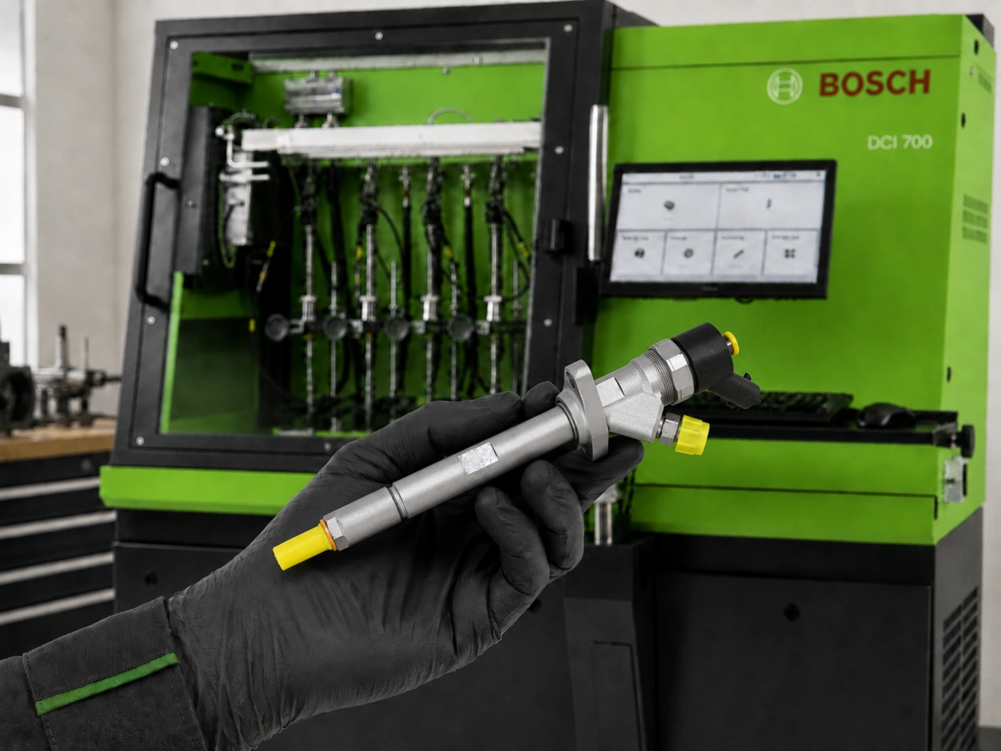 Stół probierczy Bosch do testowania wtryskiwaczy Common Rail