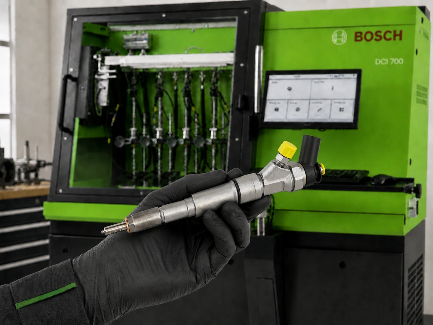 Stanowisko probiercze Bosch do testowania wtryskiwaczy Common Rail