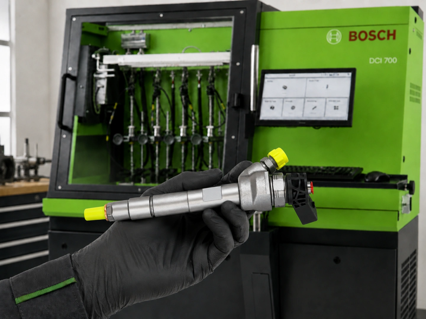 Stanowisko probiercze do testowania wtryskiwaczy diesel