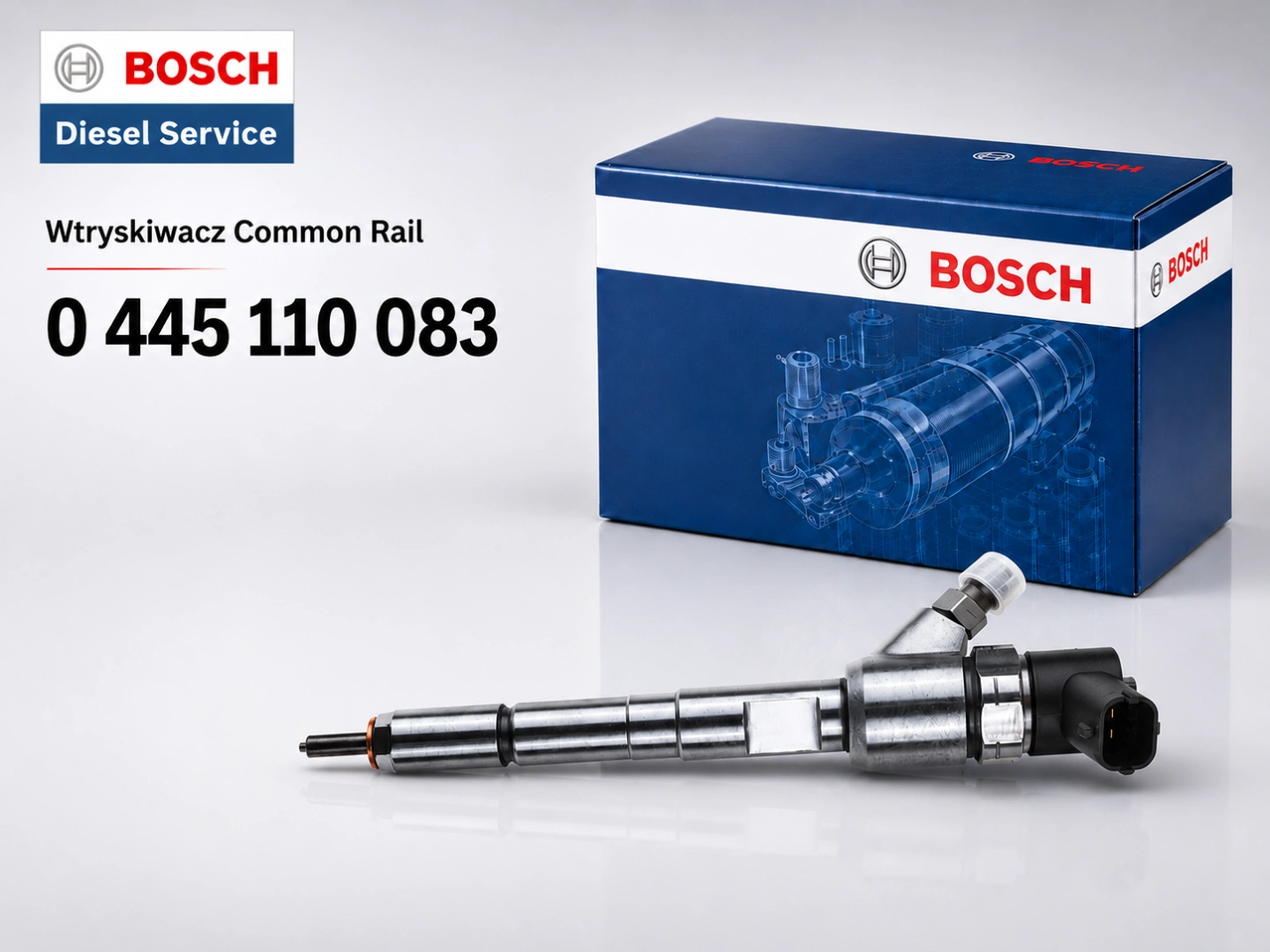 Wtryskiwacz Bosch 0445110083 1.3 JTD CDTI DDiS Wtryskiwacz Bosch 0445110083 jako wariant sprzedażowy