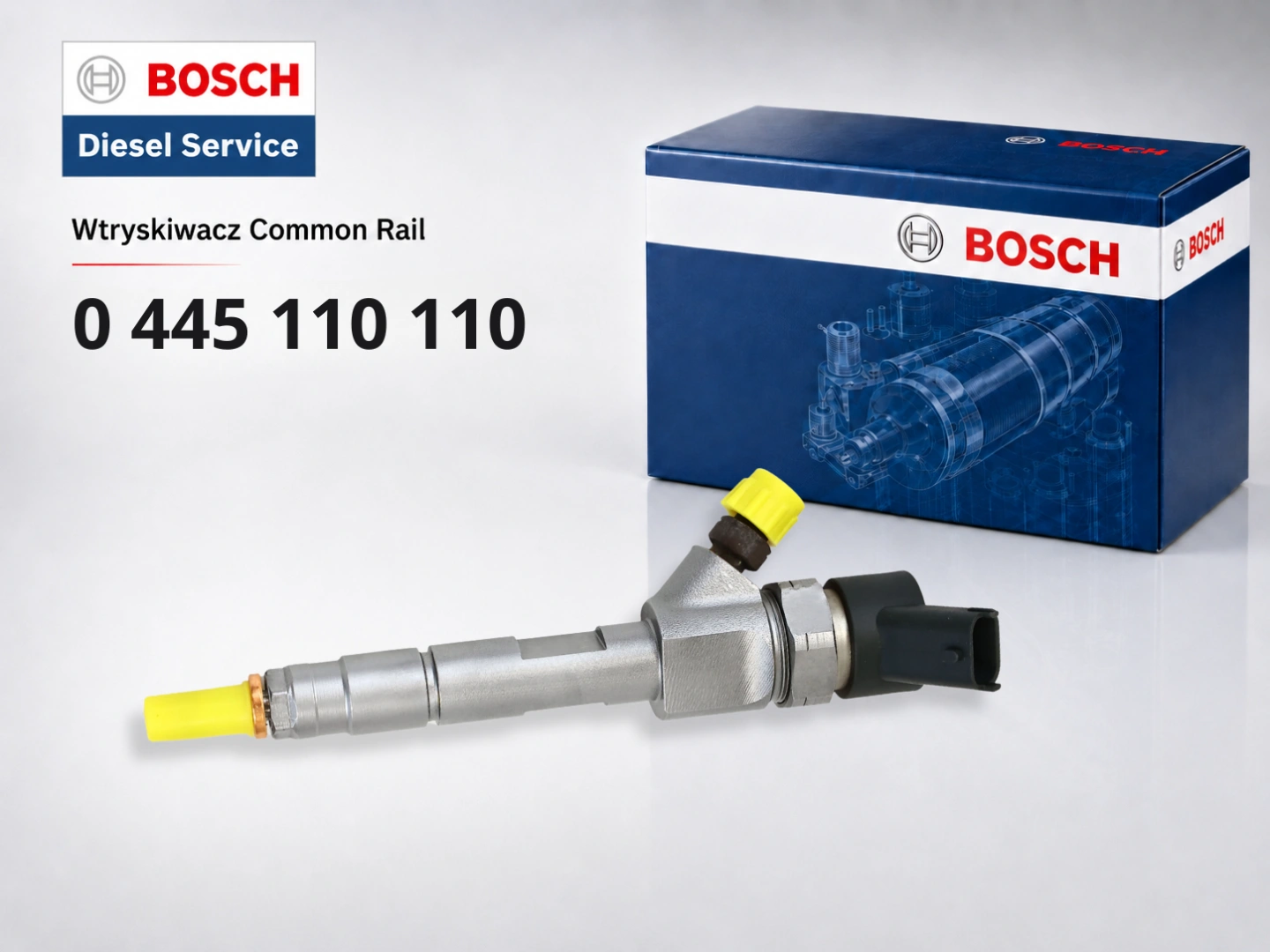 Wtryskiwacz Bosch 0445110110 do Renault i Nissan 1.9 dCi Wtryskiwacz Bosch 0445110110 jako wariant sprzedażowy