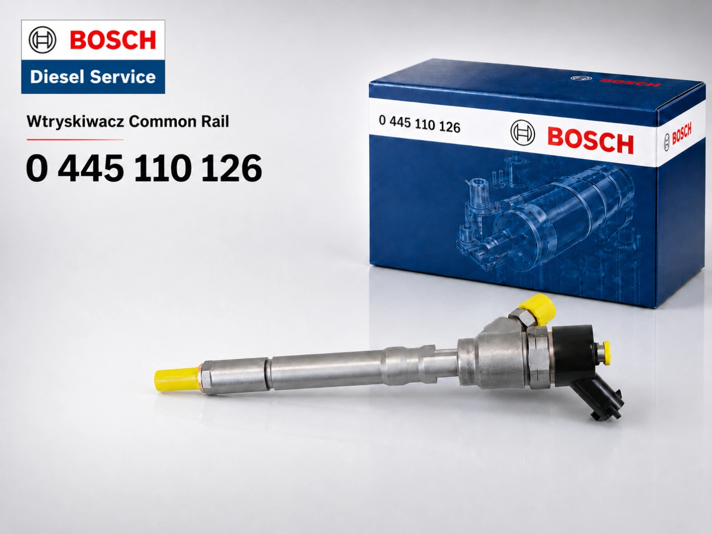 Wtryskiwacz Bosch 0445110126 Hyundai Kia CRDi Wtryskiwacz Bosch 0445110126 w wariancie sprzedażowym