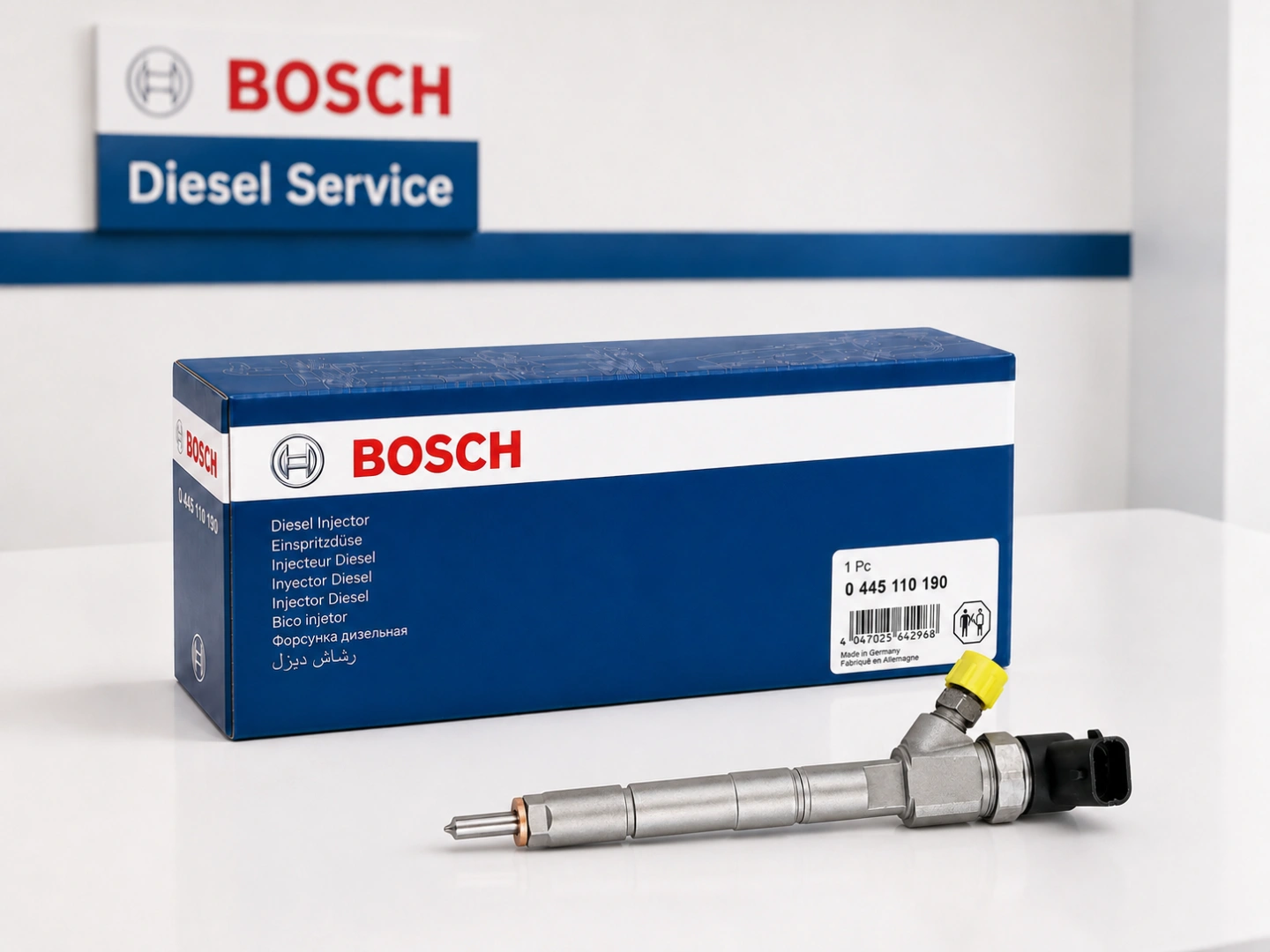 Wtryskiwacz Bosch 0445110190 nowy lub zregenerowany Wtryskiwacz Bosch Common Rail przygotowany do sprzedaży