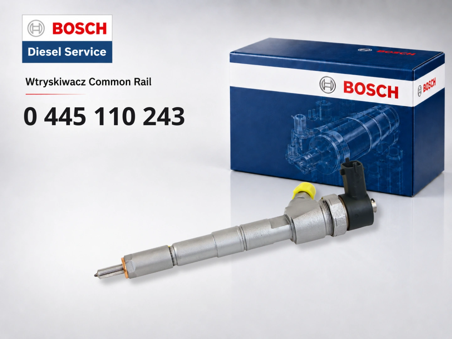 Wtryskiwacz Bosch 0445110243 do 1.9 Diesel Wtryskiwacz Bosch 0445110243 jako wariant sprzedażowy