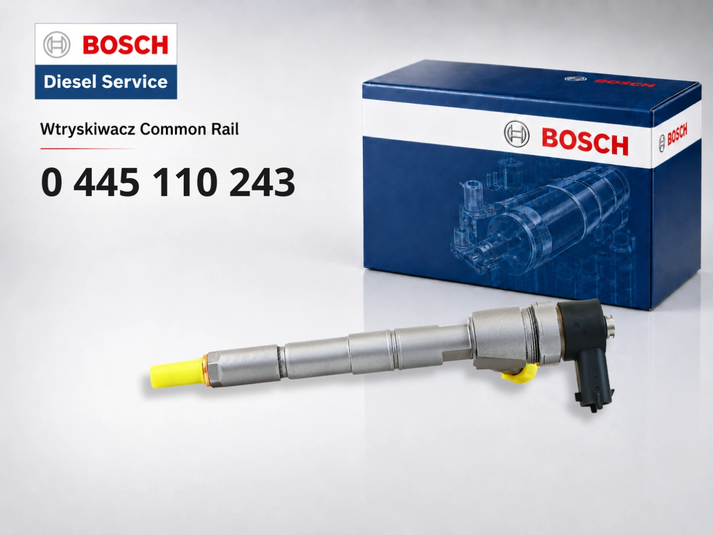 Wtryskiwacz Bosch 0445110243 do 1.9 Diesel Wtryskiwacz Bosch 0445110243 jako wariant sprzedażowy