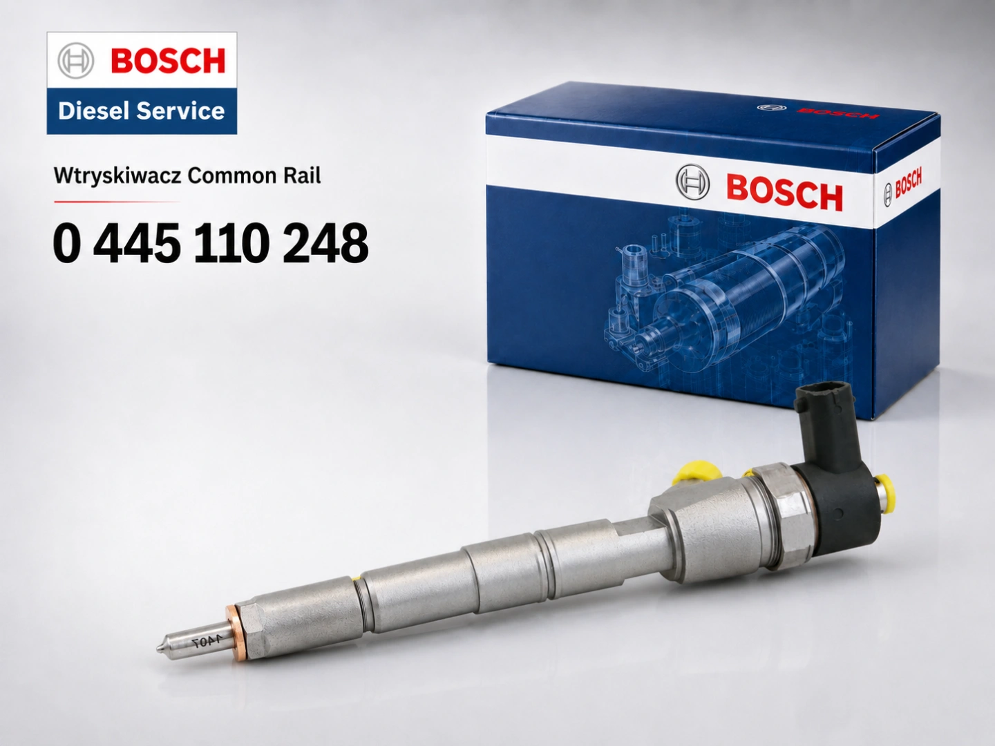 Wtryskiwacz Bosch 0445110248 do 3.0 Common Rail Wtryskiwacz Bosch 0445110248 jako wariant sprzedażowy