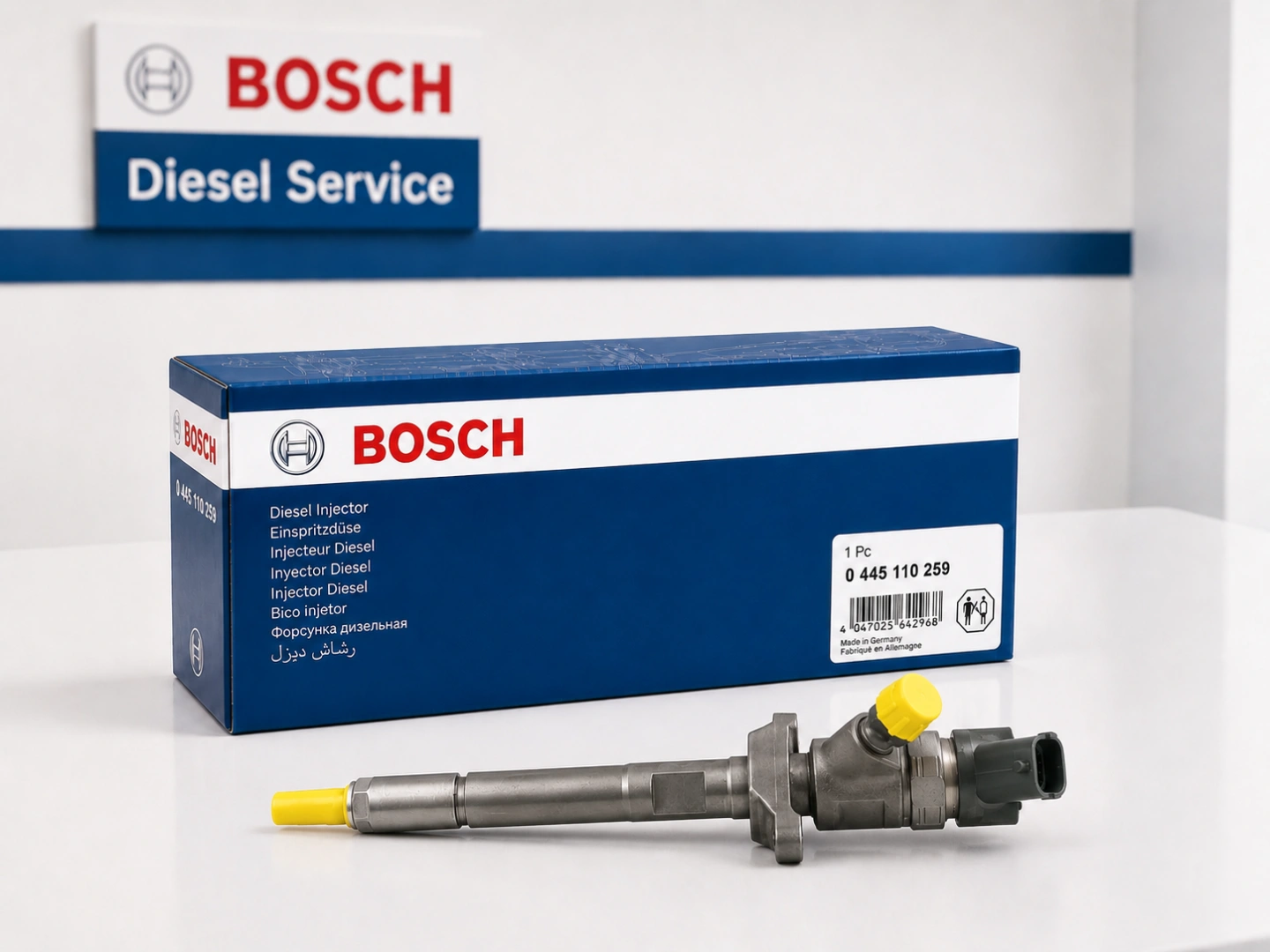 Wtryskiwacz Bosch 0445110259 nowy lub zregenerowany Wtryskiwacz Bosch Common Rail przygotowany do sprzedaży