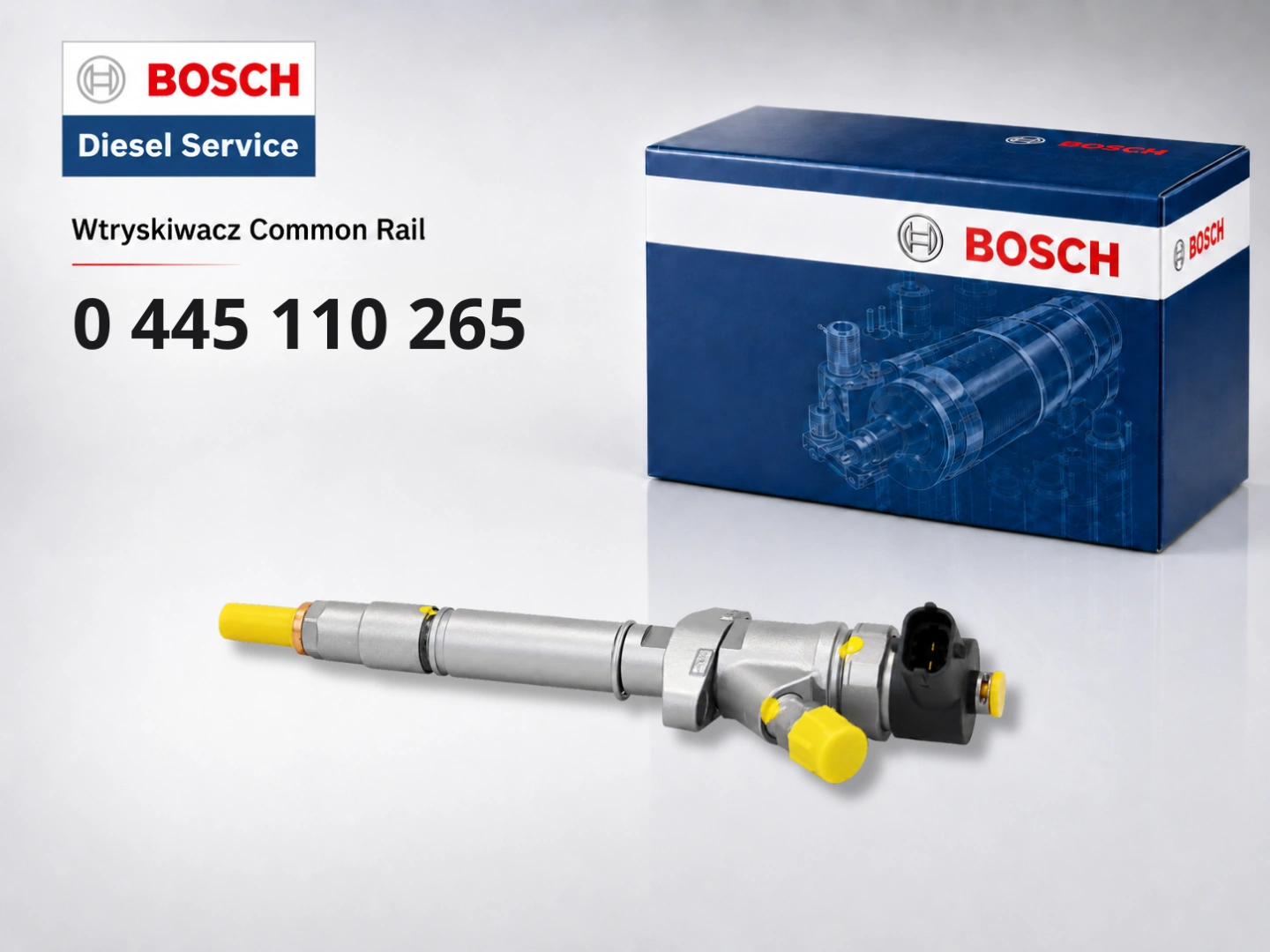 Wtryskiwacz Bosch 0445110265 2.5 dCi CDTI Wtryskiwacz Bosch 0445110265 jako wariant sprzedażowy